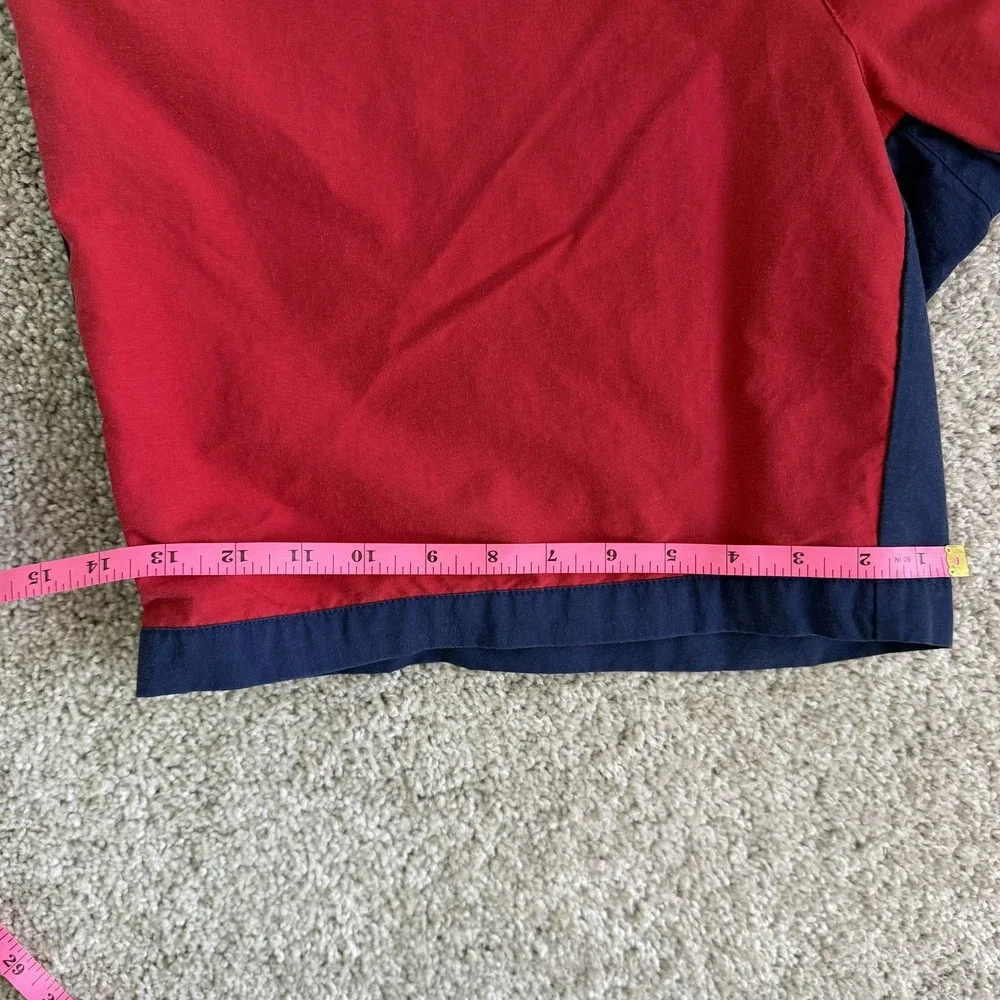 Vintage Polo Sport Ralph Lauren Cargo Shorts Mens 34 Red Navy 9 Inseam Summer